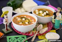 Rich Poblano Corn Soup with Fresh Panela and Tangy Crema