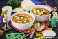 Southwestern Poblano Corn Chowder with Panela and Crema