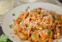 Robust Chorizo Chickpea Orecchiette