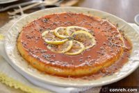 Fragrant Lemon Lavender Flan