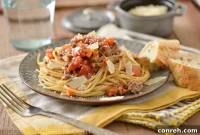 Hearty Spaghetti with San Marzano Sunday Sauce