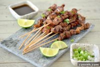 Soy-Ginger Pork Satay with Zesty Dip