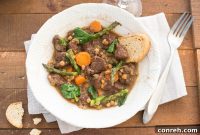 Rustic Lamb and Vegetable Ragout with Farro and Lentils