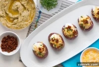 Mediterranean Hummus Potato Bites