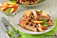 Nectarine Multi-Grain Waffles