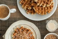 Cinnamon Crunch Waffles with Milky Glaze