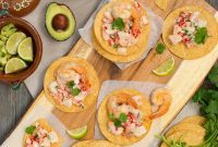 Refreshing Shrimp Ceviche Tostadas