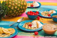 Seared Piña Colada with Hot Buttered Rum Glaze