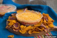 Rojo’s Zesty Black Bean, Corn, and Chorizo Five-Layer Dip