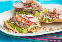 Effortless Slow Cooker Pulled Beef Tostadas