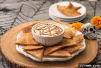 Golden Buñuelos with Marshmallow Cloud Dip