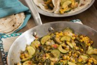 Corn and Poblano Calabacitas