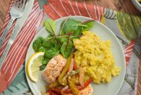 Mediterranean Salmon with Tropical Mash