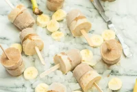 Almond Butter Swirl Banana Cinnamon Paletas