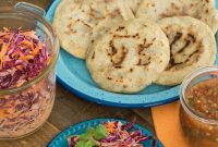 Delightful Bean and Cheese Pupusas with Tangy Curtido