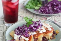 Flor de Jamaica Enchiladas