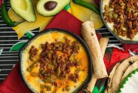 Sizzling Cactus and Soy Chorizo Queso Fundido