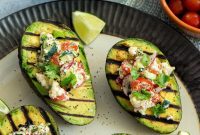 Charred Avocado and Crumbled Queso Salad