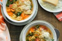Hearty Cheesy Tortellini Vegetable Soup