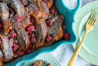 Decadent Mexican Chocolate French Toast with Raspberry-Pecan Delight