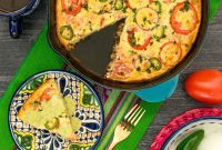 Fiesta Frittata: Spiced Potatoes and Fresh Guacamole