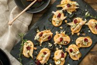 Honey-Kissed Pear Blue Cheese Crackers