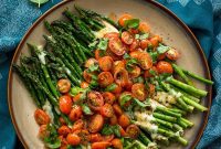 Vibrant Roasted Caprese Asparagus