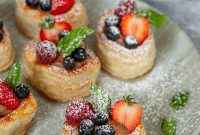 Decadent Chocolate Cream Volovanes with Fresh Berries