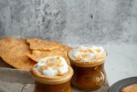 Savory Sweet Yolk Latte and Crispy Buñuelos