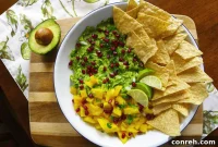 Pomegranate Jewel Guacamole with Mango