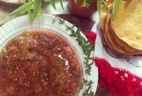 Hatch Chile Strips Smothered in Red Salsa