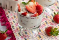 Luscious Strawberries and Cream