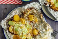 Smoky Campfire Potatoes with Zesty Jalapeño Cream