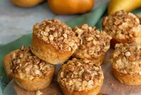 Wholesome Oat Pear Muffins