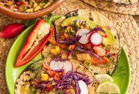 Tropical Salmon Tacos with Fresh Pineapple Salsa