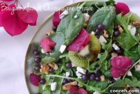 Bougainvillea Petal and Pearl Salad