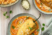 Golden Stuffed Poblano Delights