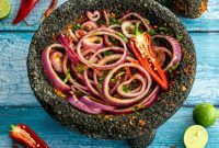 Chile Piquín Pickled Red Onions