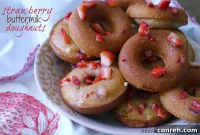 Strawberry Buttermilk Doughnuts Enter to Win