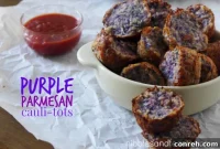 Parmesan Crusted Purple Cauliflower Bites