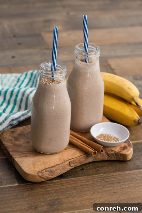 Cinnamon Pecan Grain Elixir 2 Delicious Cinnamon Pecan Yogurt Smoothie, perfect for a quick and healthy breakfast