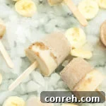 Cinnamon, Almond Butter Banana Paletas