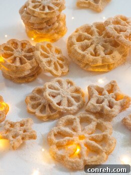 Buñuelos de Viento - Mexican Rosette Fritters recipe card image