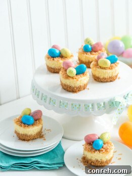 Mini Easter Cheesecake Nests