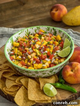 Vibrant Peach Mango Salsa