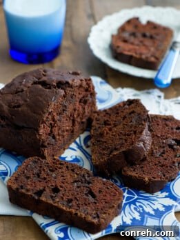 Delicious Mexican Chocolate Zucchini Bread Slices