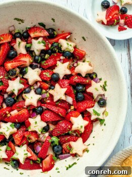 Red White and Blue Salsa for Memorial Day Weekend