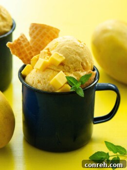 Creamy Mango Ice Cream