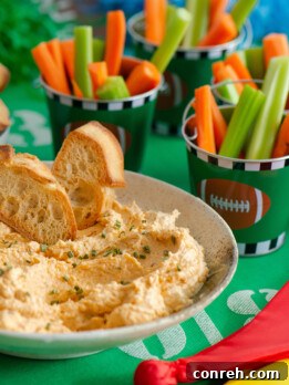 Delicious Chipotle Beer Cheese Dip served with toasted bread