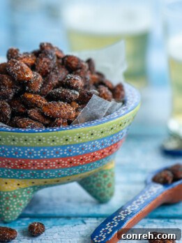 Sweet and Spicy Balsamic Roasted Almonds